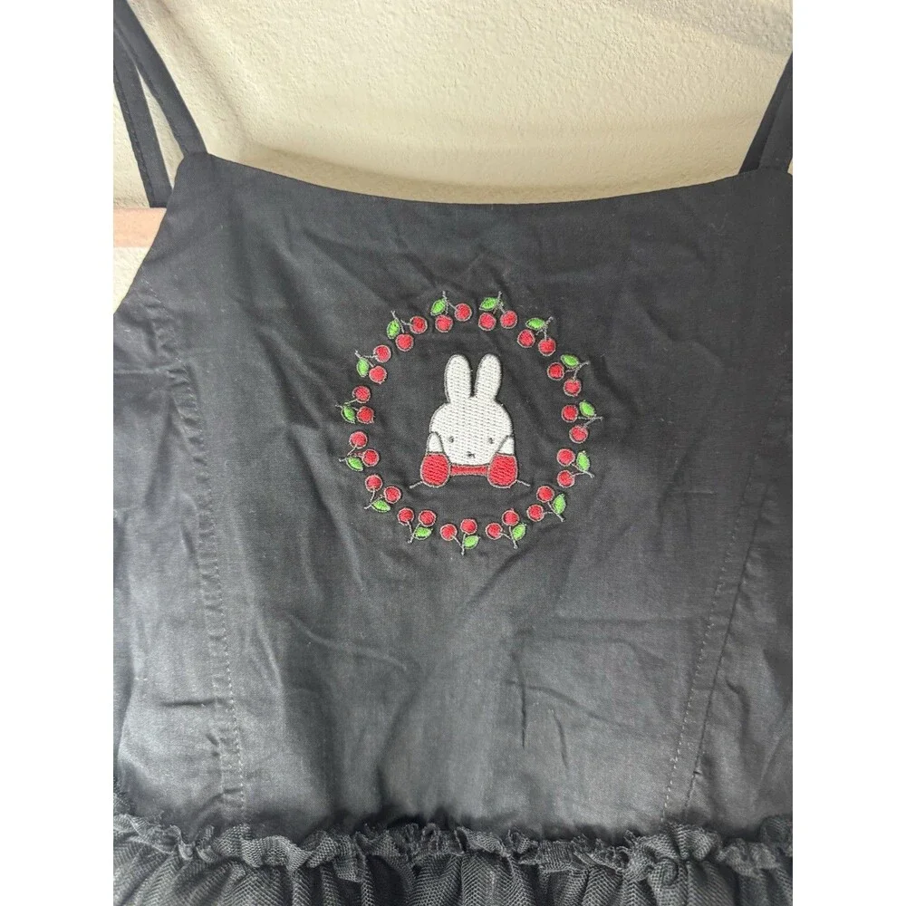 Miffy Monochrome Girls M (8) Black Tulle Tutu Dress Knee Length Party
